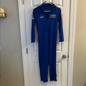 Blue Kids Astronaut One Piece Costume - Youth XL